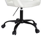 Artiss Office Chair Mid Back White OCHAIR-H-2018-WH