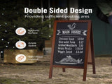 VEOVR A Frameboard Sign, 50x102 cm Double-Sided Sidewalk Signs, Freestanding Vintage Wooden V952-LSCTB2040INCHRVHUV0