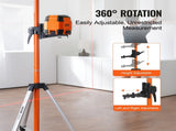 Laser Level Tripod, 1/4"-20 & 5/8"-11 Thread Mount, 40.94-133.85 inch Height Adjustment with Level V952-QZSJJTJYZGS0NVYUIV0