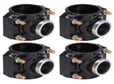 4 Sets Water Drain Saddle Plastic Pipe Additional Quick Connector Tee Kit G1 Female Thread V1294-YM0715-3111210455411