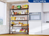 CARLA HOME 5-Tier Adjustable Metal Storage Shelves Wire Rack Organizer for Kitchen, Pantry, Bathroom V178-36204