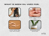 Orku 500ml Organic Neem Seed Oil Debitterised Cold Pressed Azadirachtin Indica V238-SUPDZ-31136448315472