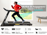 PROFLEX TRX4 Electric Treadmill, Medium Size, Foldable, Suspension, Bluetooth, USB/MP3, Pulse V219-FTNTRDPFTRX4A