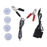 30W Solar Battery Charger Maintainer DC18V Portable Solar Panel Charging Kit with OBD Charger Red V1294-YM0901-3111240025211