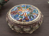 Vintage Music Box with 12 Constellations Rotating Goddess Twinkling LED Light V1294-YM0901-JY20436-07