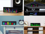 Clock Color LED Music Spectrum Music Audio Spectrum Indicator VU Meter VFD Audio Atmosphere Display V1366-AZ2-W-07813