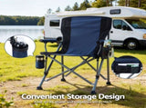 Weisshorn Camping Chair Folding Outdoor Portable Seat Lightweight Beach Picnic Fishing Capacity XFEL-CAMP-CH-BU