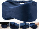 Relief from Sciatica Pain, Back/Leg Pain Memory Foam Pregnancy Pillow for Side Sleepers, Blue V1370-AZ4-15995