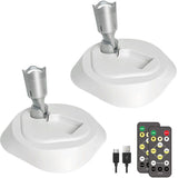 2 Pack Rechargeable LED Wall Lamp Wireless Spotlight with Remote Control, 3 Color Temperatures V1237-ZY-924-192