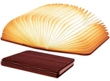 Wooden Book Lamp, Foldable Paper Books Light, Novelty Lighting 360&deg Bookshaped Night Light, Paper V1192-AZ-W-2646