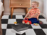 Puzzle Mat 30x30x0.6cm 10 Pieces Puzzle Mats EVA Foam Mat Tile Floor Protector Play Mat V1188-MS101-01895-1