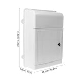 Wall Mount Suggestion Box With Lock Mailbox For Outdoor Use For Home Office And Community Feedback V1366-AZ2-W-20725