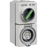 Schneider Electric Easy56 20A 500V 5 Pin Switched Socket, Grey V1202-V1-CLIEY56C520