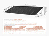 Fixed Metal Awning 2032 910 mm, Window Awning Door Canopy, Stable Triangle Steel Frame Exterior V952-JSGDSZYP80IN4NSY3V0