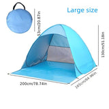 Instant Pop Up Beach Tent Quick Setup Sun Shelter Portable UV Protection Outdoor Camping Tent for V1265-YY-486