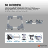 Adjustable Appliance Base Stand - Lock Wheel Trolley For Washing Machine Fridge V238-SUPDZ-40813536247888