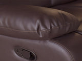 311 Seater Recliner Sofa In Faux Leather Lounge Couch in Brown V43-SET-FAN-3+1+1-BR