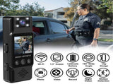 Mini Body Camera with 180 Rotatable Lens, Night Vision & Motion Detection - 1.3 Screen 1200mAh V888-ELOSUNG35713