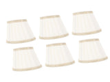 6 Pcs Fabric Lamp Shade Simple Pleated Universal Cloth Lampshade for Floor Table Lamps V1294-YM0901-3119250002311