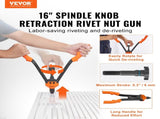 Rivet Nut Tool, 16 Rivnut Tool Kit with 13PCS Metric and SAE Mandrels, 186PCS Rivet Nuts, M3, M4, V952-MLMQWSBS16YC3FC0WV0