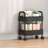 Rolling Storage Cart with Handle, 3 Tier Mobile Organizer Rack, Wheeled Utility Trolley for Kitchen V1370-AZ4-22822
