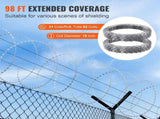 Razors, 98 ft Razor Barbed, 2 Rolls Razor Fencing Razor Fence, Razor Ribbon Barbed V952-JSSWDPCS98YCH9ZJJV0