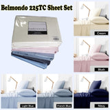 Belmondo 225TC Sheet Set Navy - King V442-CAP-SHEETS-225TC-NAVY-KI