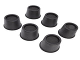 6 PCS Anti Vibration Pads Sofa Feet Pad Furniture Riser Mat for Table Cabinet Bed 3in Black Round V1294-YM0715-3116220007811