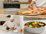 3PCS Round Cake Pans, 8" Aluminum Alloy Tier Baking Pan, DIY Cake Baking Molds, Nonstick Cake V1369-AZ3-W-08695