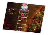 Santa Climbing Light Cute Decorative Xmas Ladder Light for Wall Tree Yard Garden V1294-YM0901-3115240080711