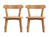 Artiss 2x Dining Chairs Wooden Kitchen Accent Chair Cafe Lounge Rubber Wood DINC-L-RUB-WDX2