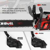 X-BULL 62cc Chainsaw Petrol Commercial 22" Bar E-Start Tree Pruning Top Handle V211-AUEB-HGT013