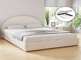 Artiss Bed Frame Gas Lift Strorage Beds Base Platform Boucle Fabric Queen ELLA BFRAME-G-ELLA-Q-BG-ABC