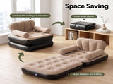 Gardeon Inflatable Chair Sun Lounge Air Sofa Blow Up Air Chair for Camping with Pump IAS-OTM-SQ-CO