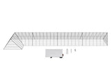 Chicken Tunnels, 400x100x61.5 cm Chicken Tunnels for Yard, Portable Chicken Tunnels for V952-YJSDDGJKJ000QX9MSV0