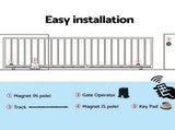 LockMaster Automatic Sliding Gate Opener Kit Keypad 6M 1000KG GO-SGO-DSR1000-AC-172-RX3