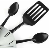 16" Large Kitchen Wall Clocks With Spoons And Forks, Great Home Decor And Nice Gifts, Black V1188-MS-227-2502