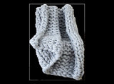 Hand Knitted Chunky Blanket Thick Acrylic Yarn Blanket Home Decor Throw Rug - Grey V63-834771