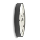 Newgate Radio City Wall Clock Black Arabic Dial - Matte Blizzard Grey V398-NM-RADC254BGY