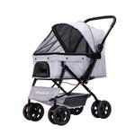 PaWz Pet Stroller Pram Dog Carrier Trailer Grey ST1006-GY