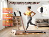 Everfit 3 in 1 Walking Pad Treadmill 20% Auto Incline Under Desk Foldable Treadmills for Home With TMILL-400H-AINC-PK