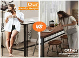 Xxl Marble Kitchen Bar Table Counter Breakfast Dining Table W/ Thicken Metal Leg V767-JJ-XZ1161-BLB-V1