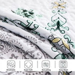 Exquisite Quilted Bedspread and Pillowcases Set: A Touch of Elegance for Your Space - Queen size V745-MAC080521Q13U