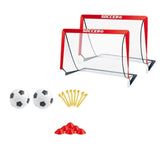 Soccer Goals for Backyard Set Outdoor Sports Games - Red Goal Frame with Black Net V1308-DSZKI-104-2
