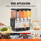 VEVOR Commercial Beverage Dispenser 10L x 4 Tanks Cold Juice Ice Drink Dispenser V952-SYYLJJBSJXS1VGEIJV3
