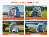 Pop up Shower Tent, Instant Portable Privacy Tent Changing Room with Hanging Bag, Ground Stakes, V952-SRZPDCSWPJL4Q16FQ001V0