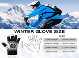 3 Pairs Touch Screen Gloves with Snow Flower Pattern, Warm Knit Winter Gloves Christmas Gifts V1189-LWWAL-20260325-00028