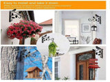 2 Pcs Hanging Plants Outdoor,12 inch Plant Hooks for Hanging Baskets Wall-Mounted Gardening V1192-AZ-W-17496