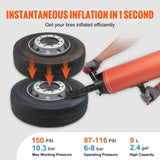 Tire Bead Seater, 2.4 Gal/9 L Air Tire Bead Blaster, 150 PSI Handheld Bead Bazooka, Portable Tire V952-LTBCQ9L145PSI37Y1V0