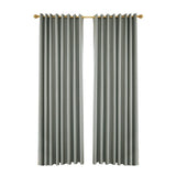 Blackout Curtains for Bedroom Grommet Insulated Room Curtains for Living Room, Set of 2 Panels V1294-YM0901-H33988GY-2